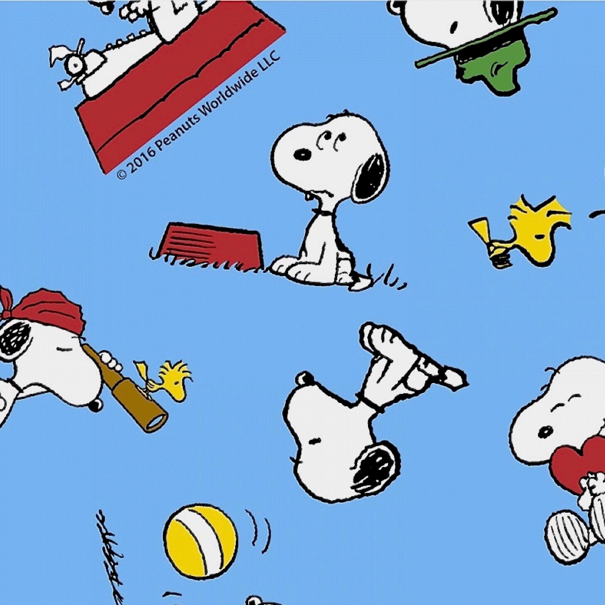 Jewelry Making & Beading Half Yard Peanuts Name Gang Cotton Fabric