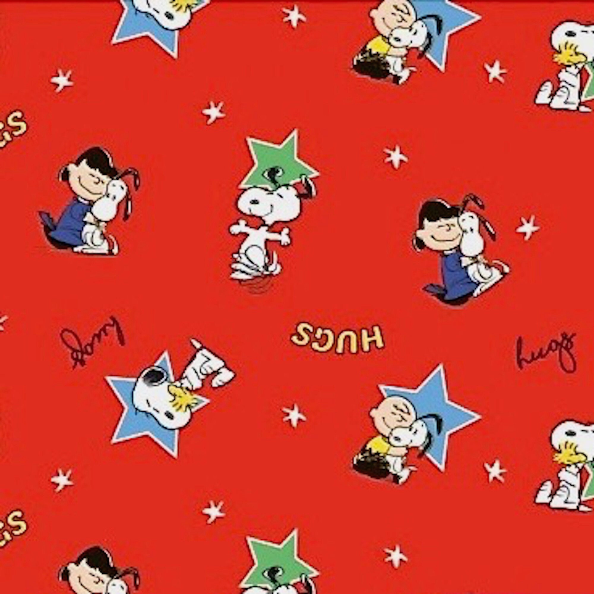  Snoopy Motivstoff - Original Peanuts Lizenzstoff - Snoopy  Red Baron Comicstoff Meterware