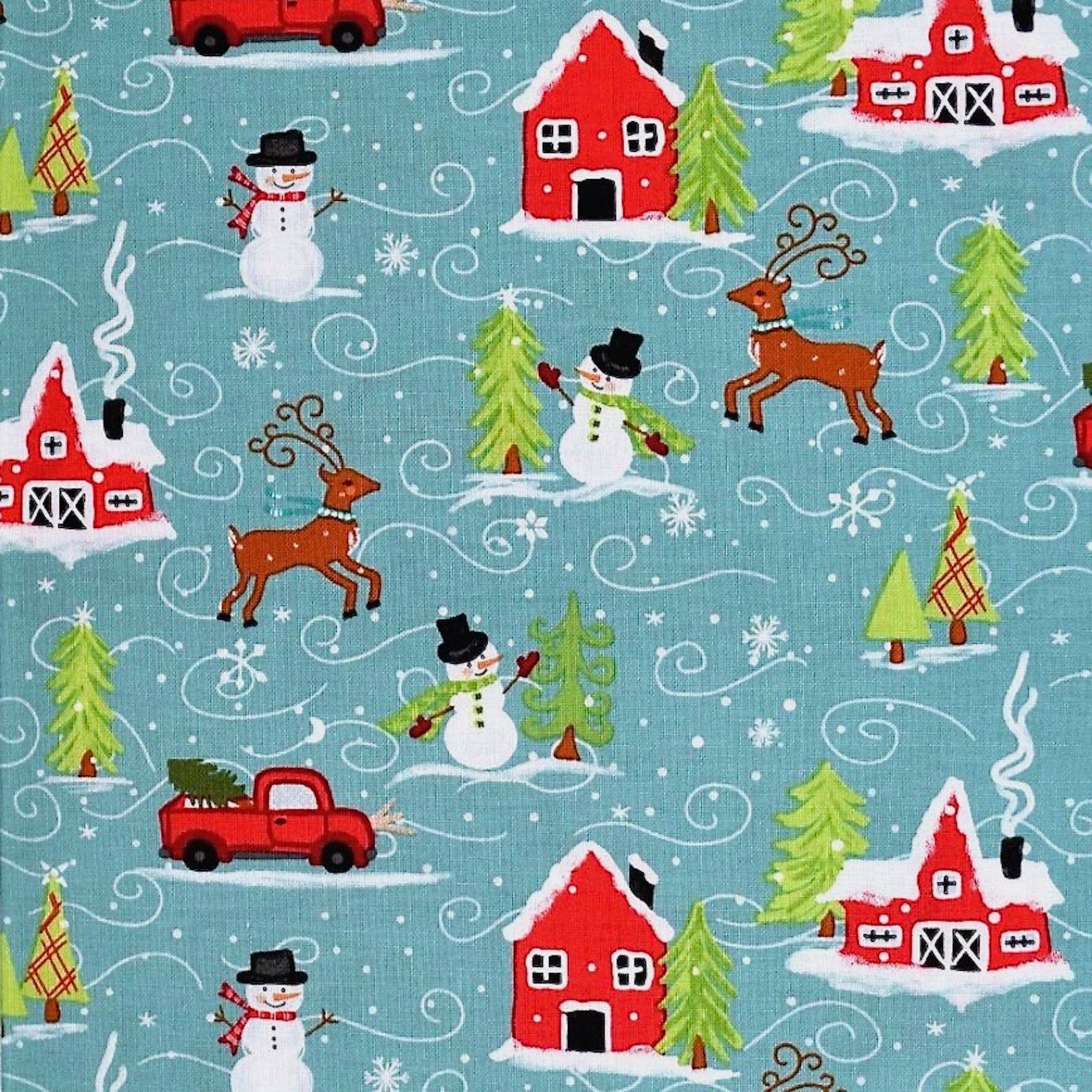 Snowed In Glacier by Riley Blake Designs, Christmas Fabric, By the Half ...
