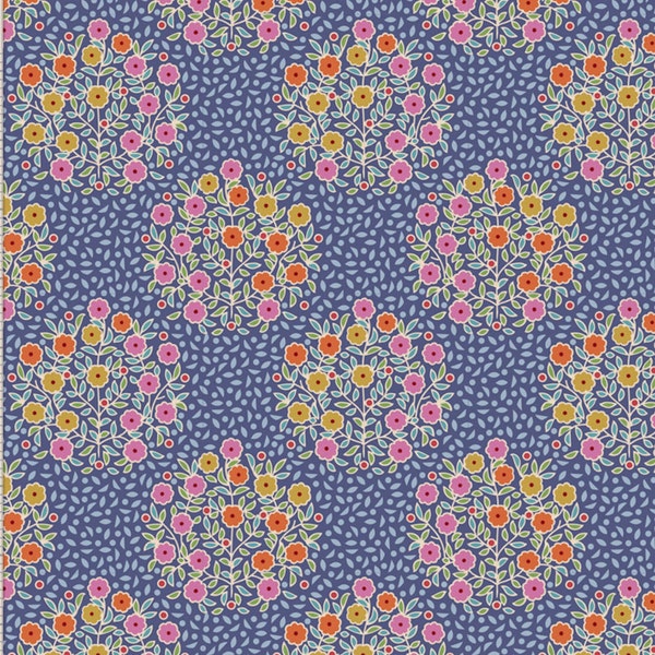 Tilda Fabric, Pie in the Sky Collection, Confetti Blue, 100486, Sold by the Half Metre