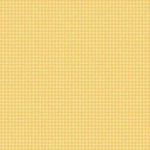 Yellow Pied de Poule Fabric, Houndstooth Pattern, Shepherd&#39;s Check Digital Print, 100% Cotton, Sold by the Half Metre