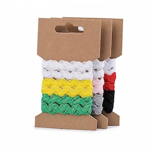 5mm Ric Rac Ribbon, Zig Zag Trimming, Double-Sided Wavy Braid Trim, Choice of Colours, 1 Metre Each Colour