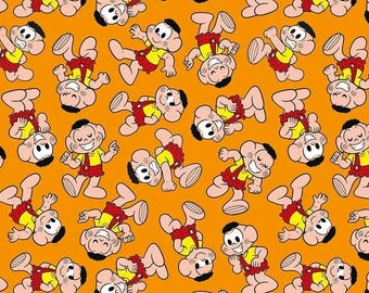 Turma da Monica Fabric, Smudge, Cascão, Monica and Friends, 100% Cotton, Sold by the Half Metre