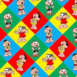 Monica & Friends Fabric, Maggy, Jimmy Five, 100% Cotton, Sold by the Half Metre