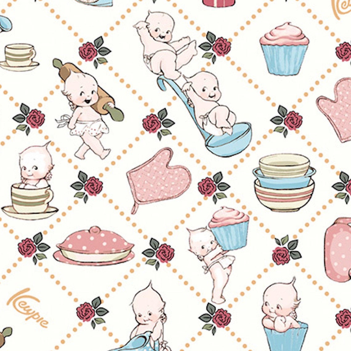 Sew Kewpie Fabric by Riley Blake Designs Cotton Quilting by Etsy