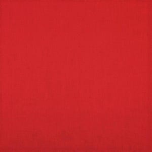 Puede incluir: Una muestra de tela roja sólida. La tela tiene una textura lisa y uniforme.