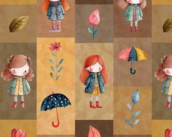 Girls Fabric, 100% Cotton, Sold by the Half Metre