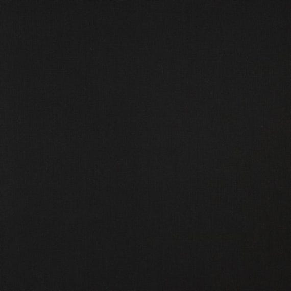 Black Cotton Fabric, 100% Cotton Solids, 150cm Wide, Sold by the Half Metre