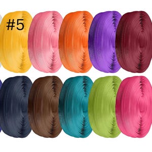 5mm Continuous Zippers and Matching Zipper Pulls, Handbag Zip, Sold by the Metre, 25 Colours