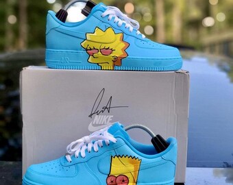 bart simpson custom shoes