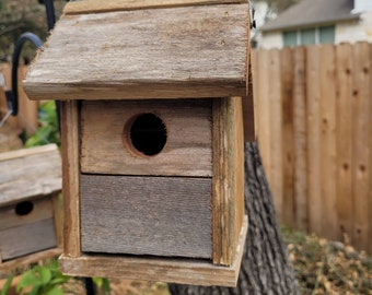 Wooden Birdhouse "The Birder" 2 pack bundle