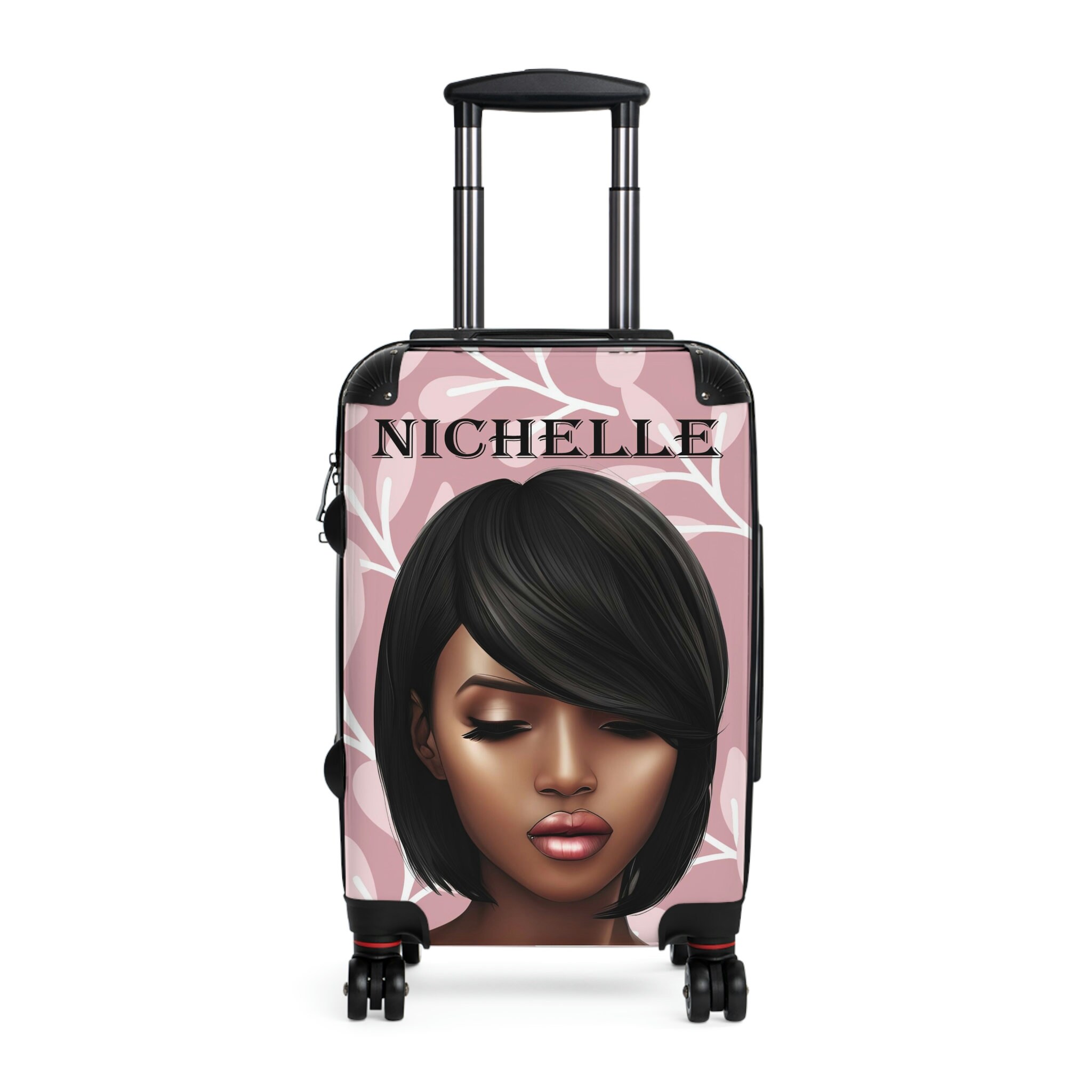 Personalized Luggage Black Girl Travel Luggage Suitcase for Etsy