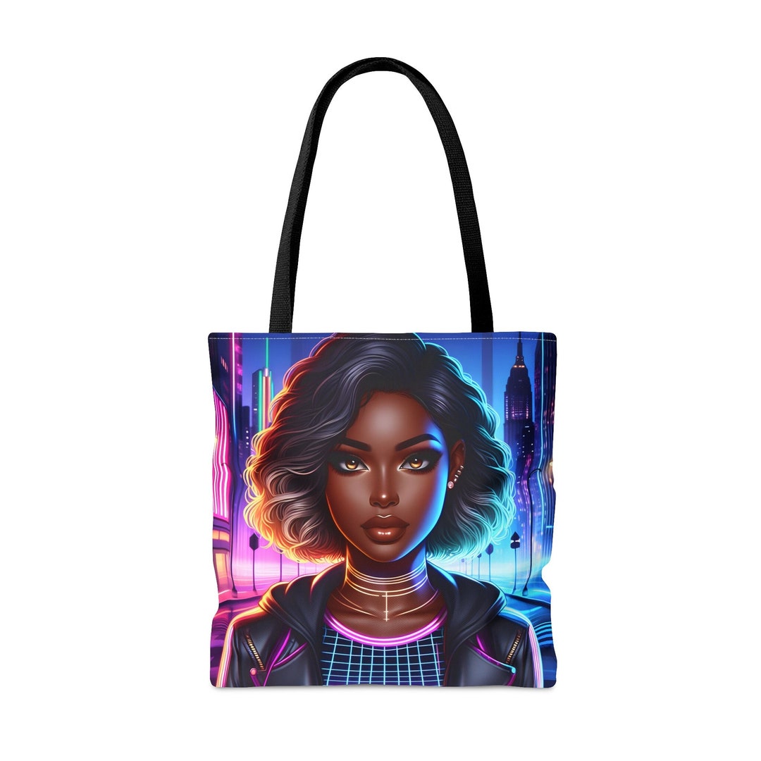 'Better Days Are Coming' Pen & Ink Large Tote Bag (Black) main image 0