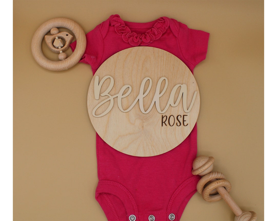 Baby Name Announcement Sign/ Baby Birth Announcement/ Baby Name