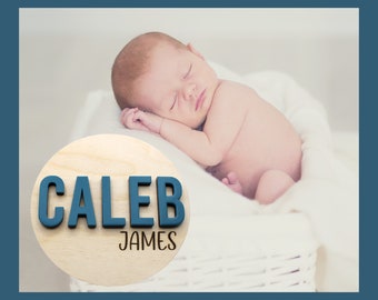 Baby name announcement sign