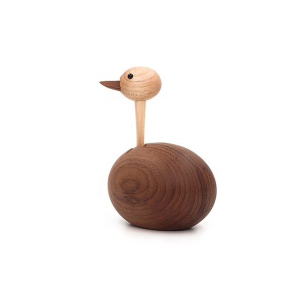 Danish wooden animal ostrich figures desk ornament kids toy/doll for home decoration