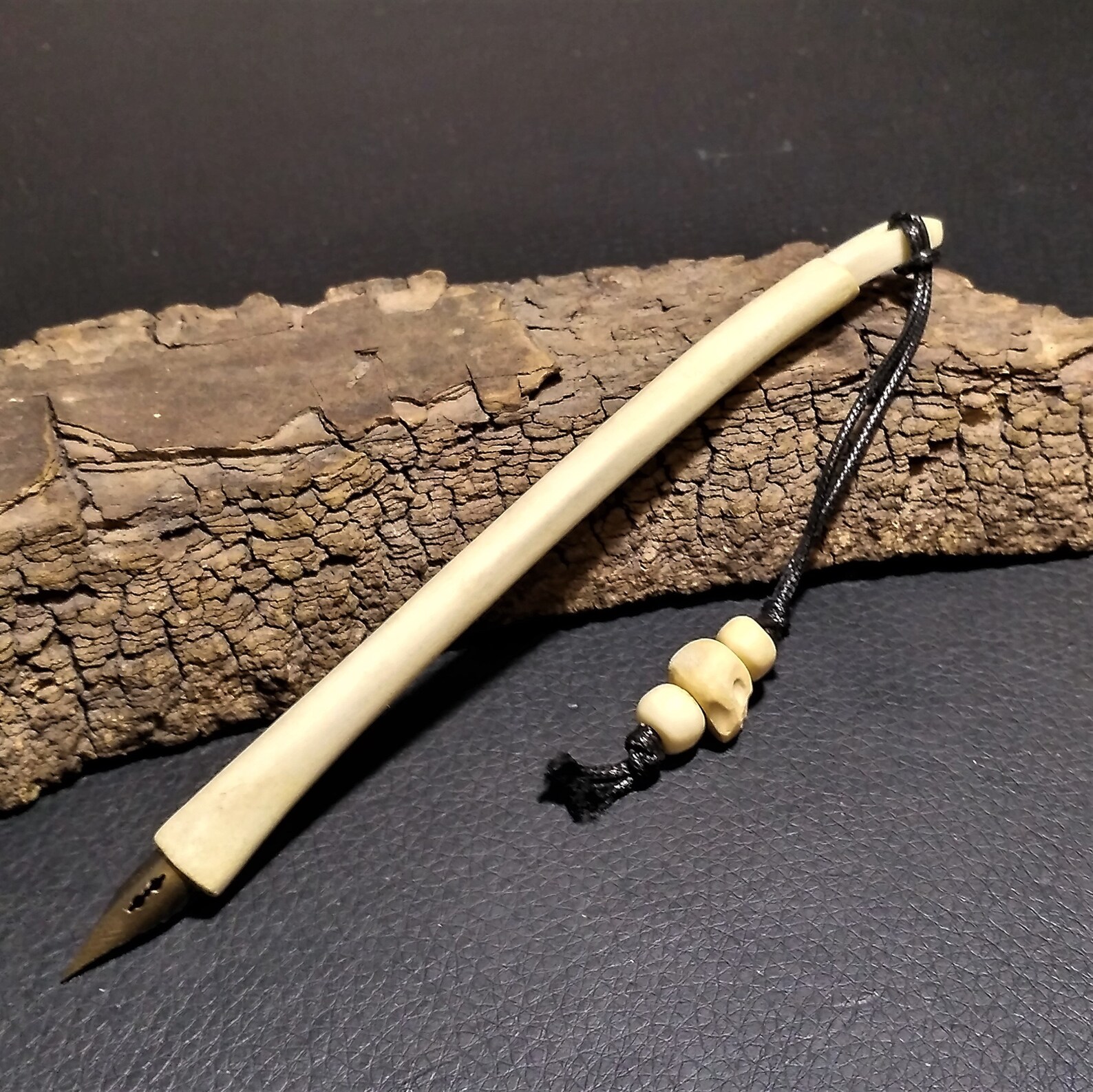 Bone ink pen. Bone fountain pen. Etsy