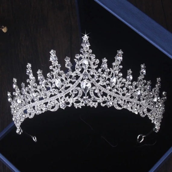 Crystal Wedding Crown Necklace Earrings Kit Bridal Tiara Jewelry Set Crystal Wedding Crown Necklace Earrings Kit Bridal Tiara Jewelry Set