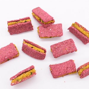 Handmade treats for rabbits, guinea pigs, chinchilla, degu. Natural small pet treats.