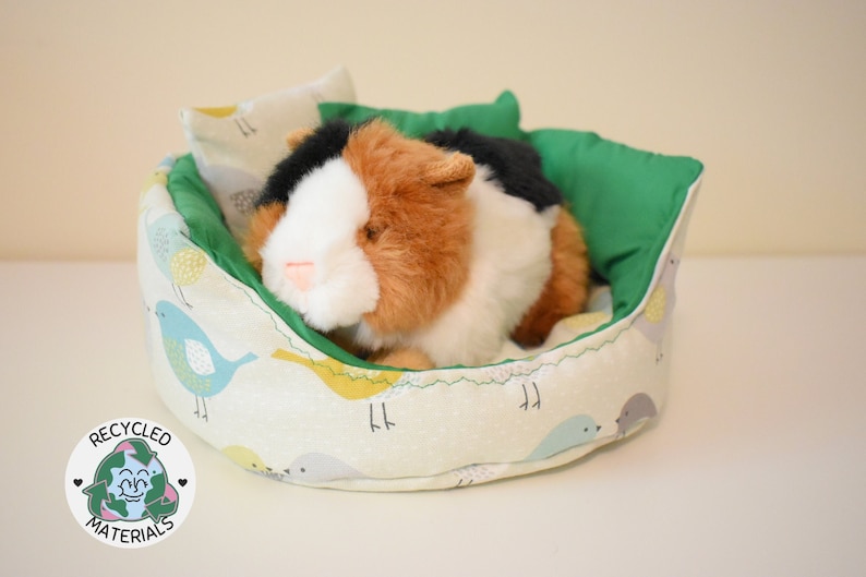 Comfortable cuddle cup bed for guinea pig, hedgehog, chinchilla, rat image 1