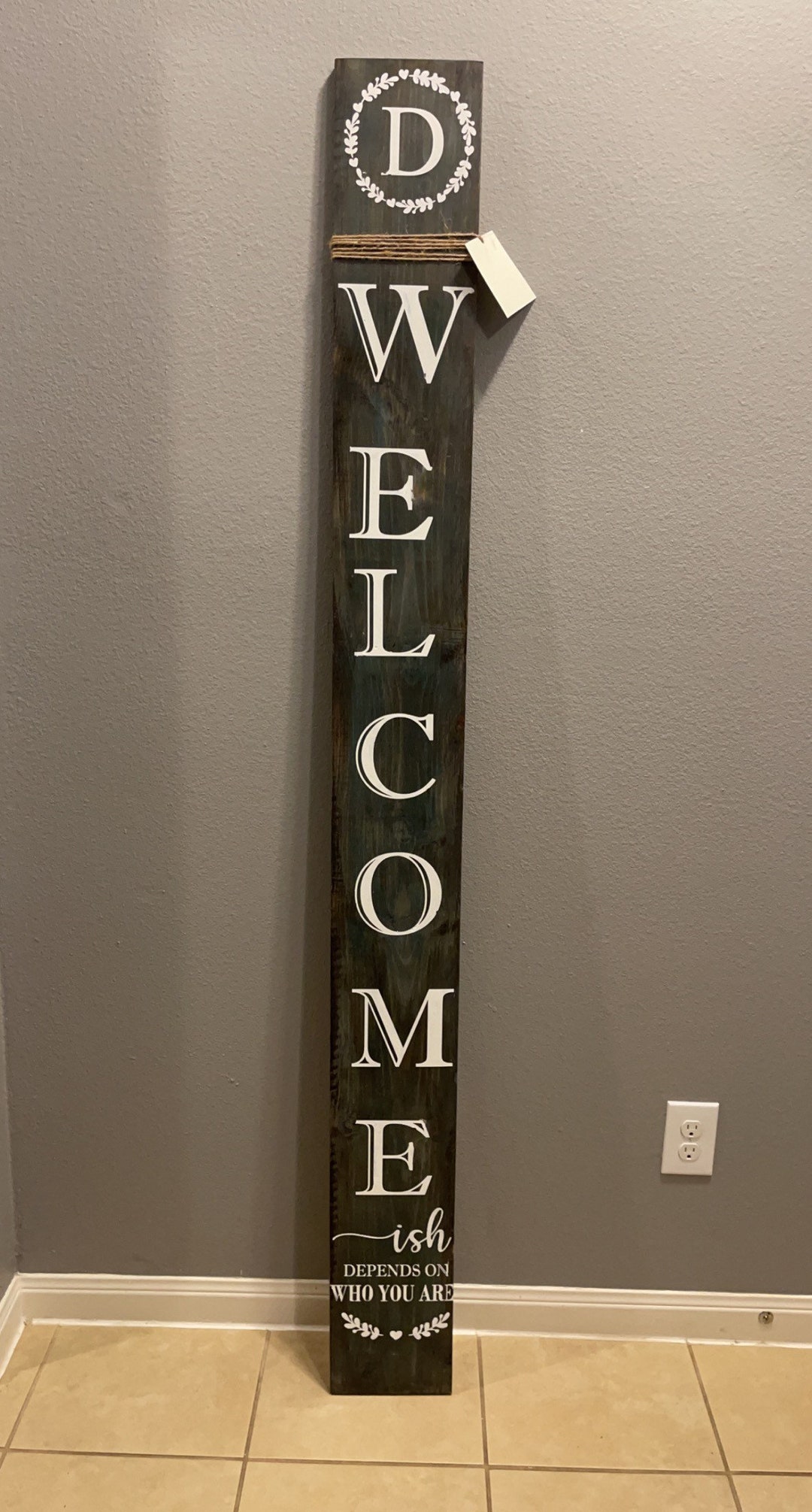 Porch Sign Porch Leaners Front Door Decor Door Sign Welcoemish Door