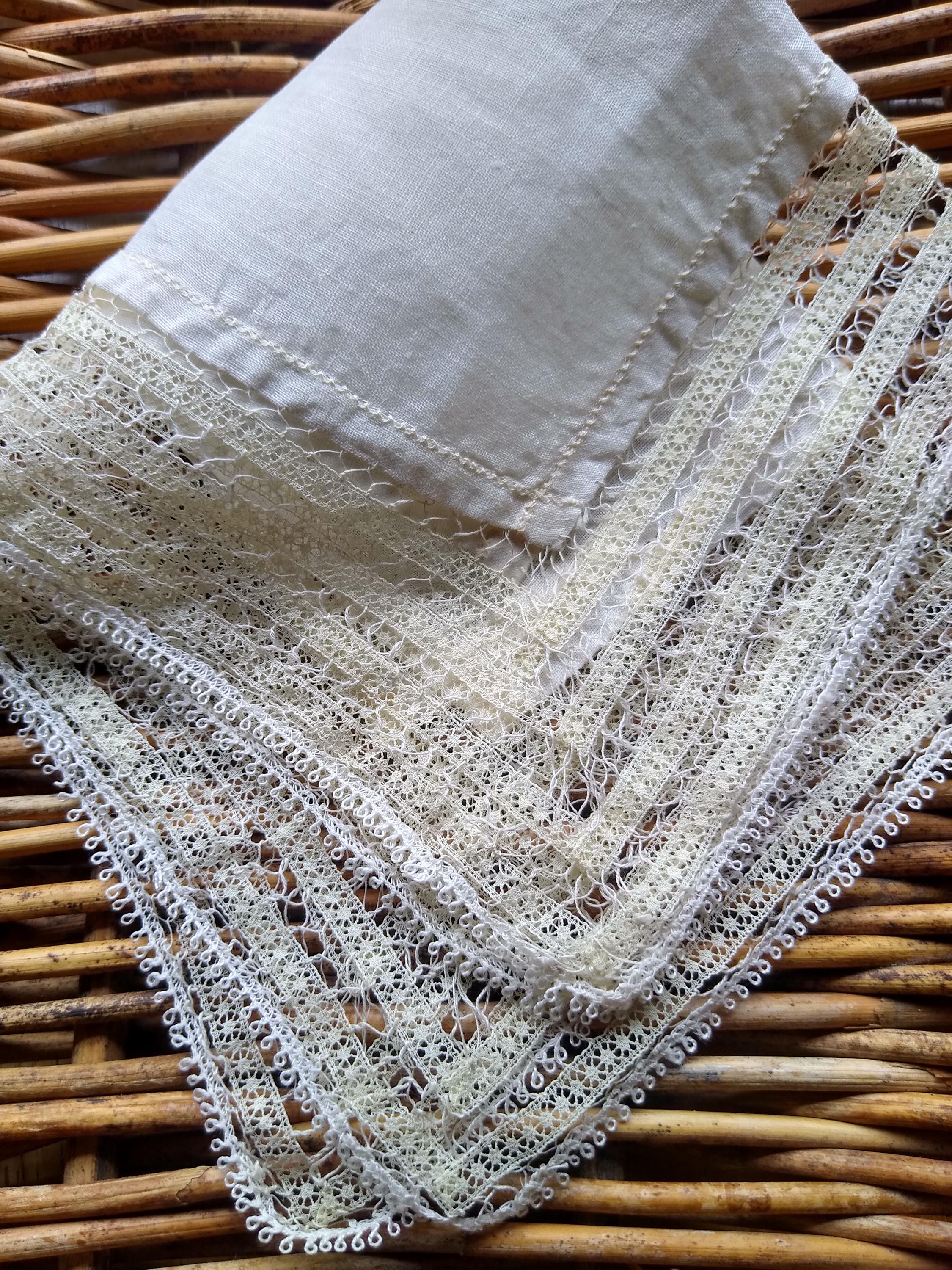19th Century Wedding Hankie hand~made Bridal Something Old