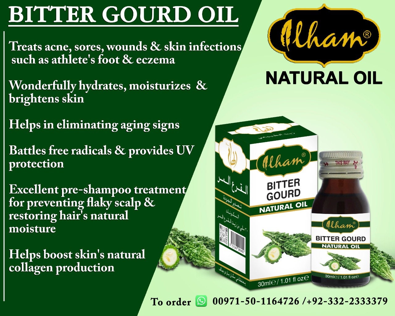 Bitter Gourd Oil 30ml 100 Natural Cold Pressed Oil Etsy