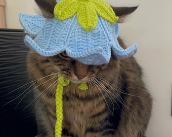 Sombrero de gato de flores