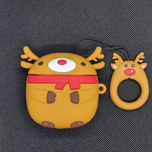 Rudolph Reindeer Airpod Case Gen 1 & 2 | Rudolph Christmas Airpod Case | Holiday Airpod Case | Silicone Airpod Case