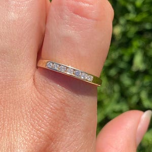 14k Channel Set Diamond Band