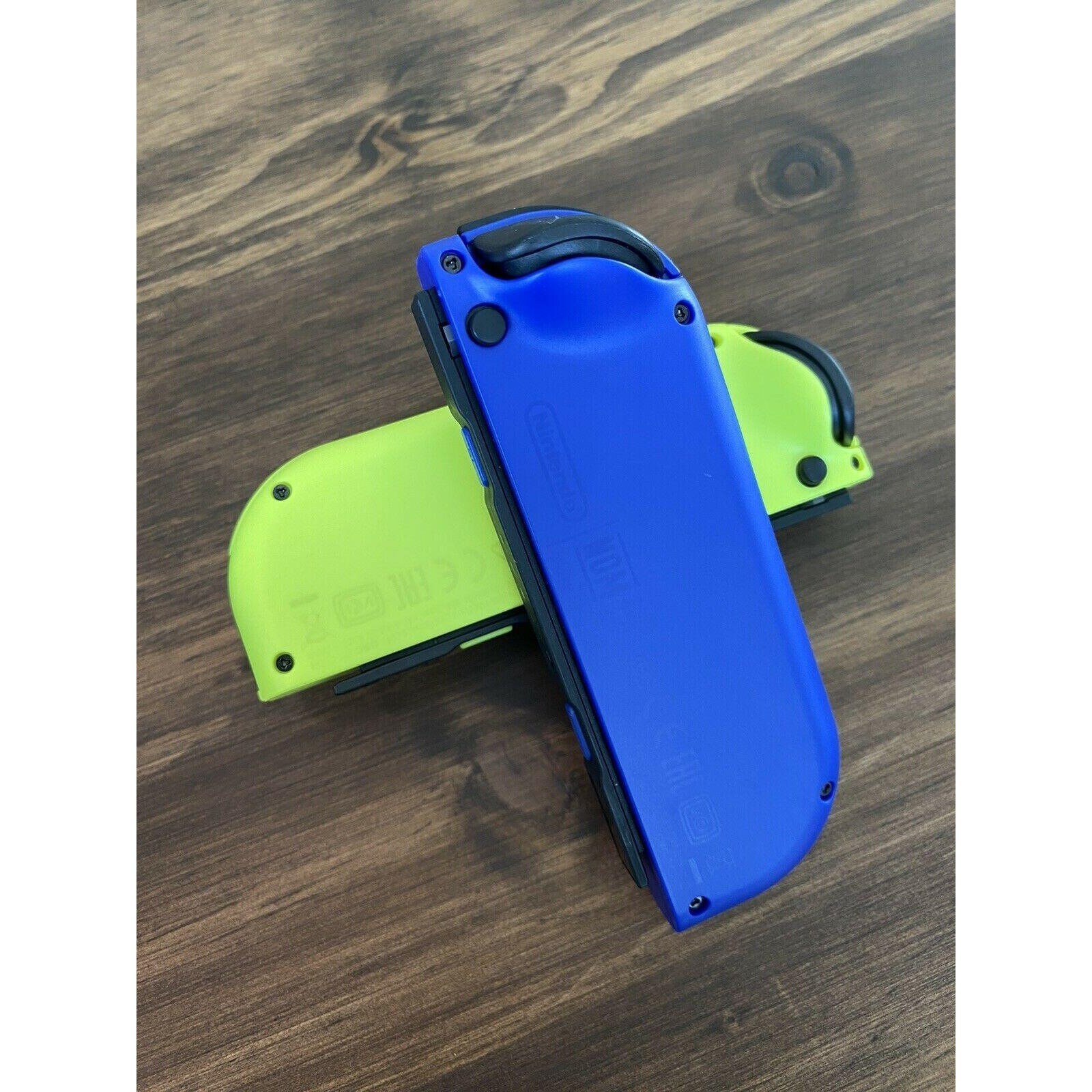Customized Dark blue neon yellow Joy-Con Left and Right for | Etsy