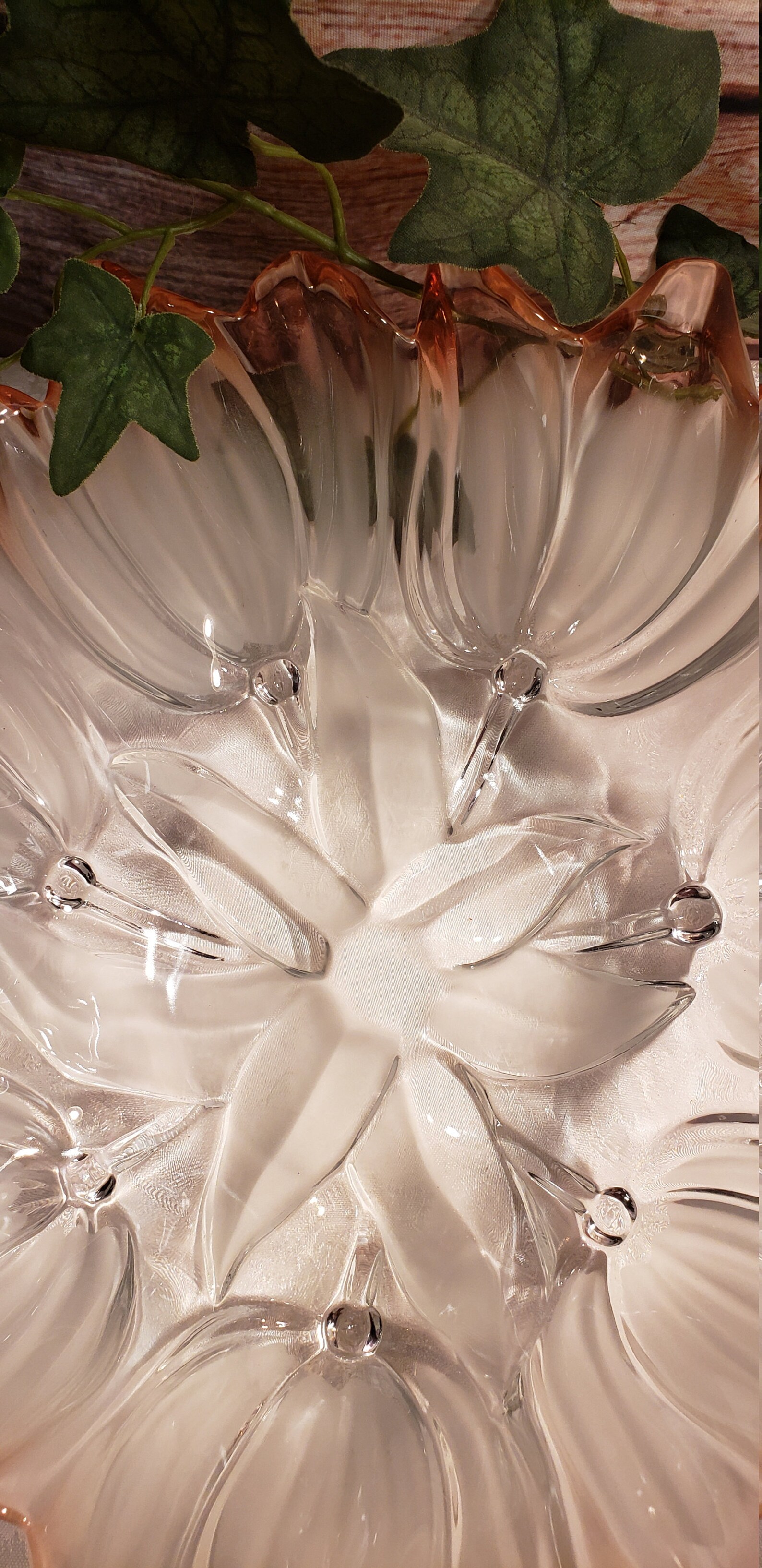 Vintage Waltherglas Mikasa Frosted Crystal Glass Tulip Bowl Etsy