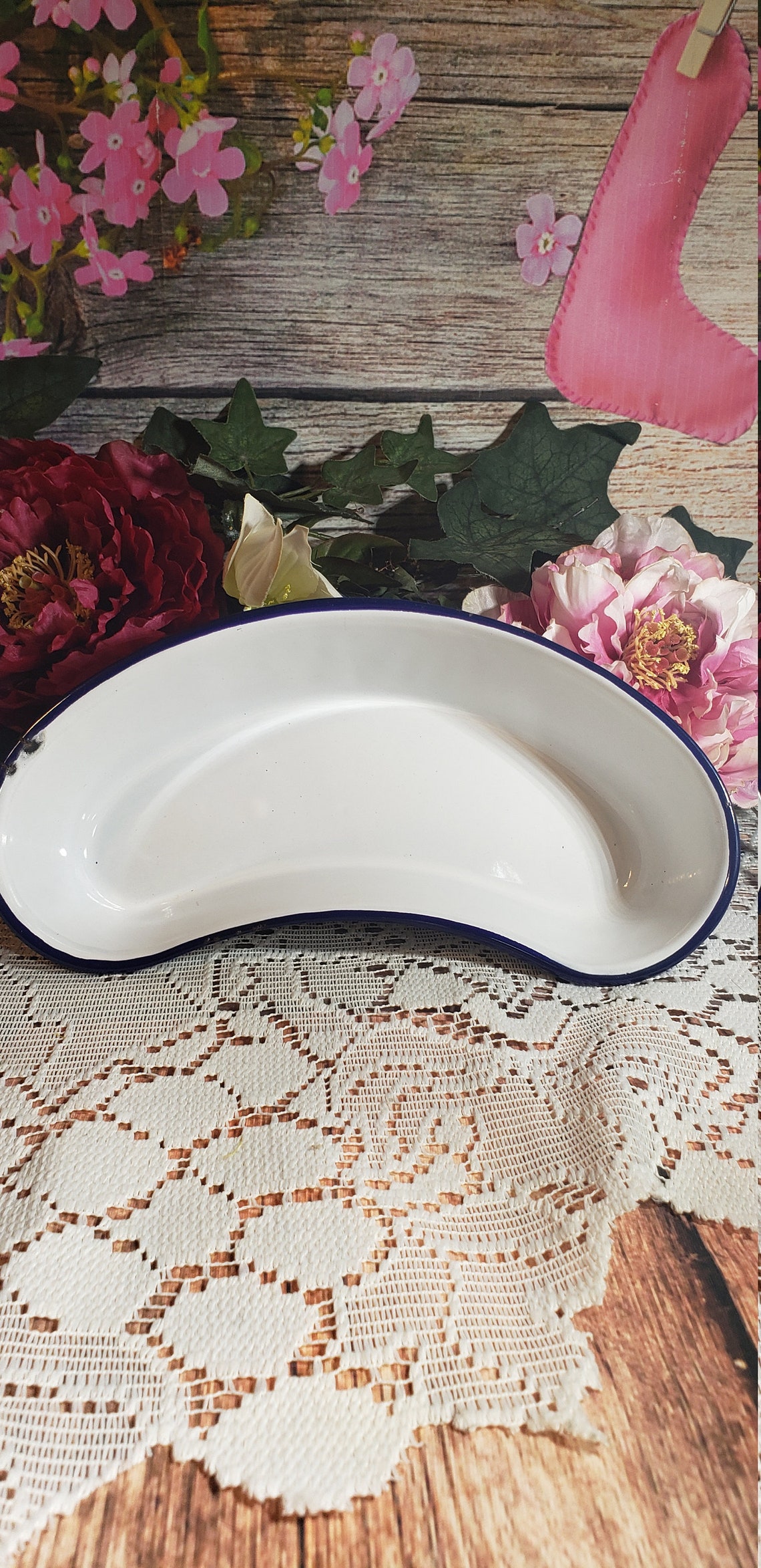 Vintage Cesco Enamel Kidney Shaped Tray / Dish Hospital Ware Etsy