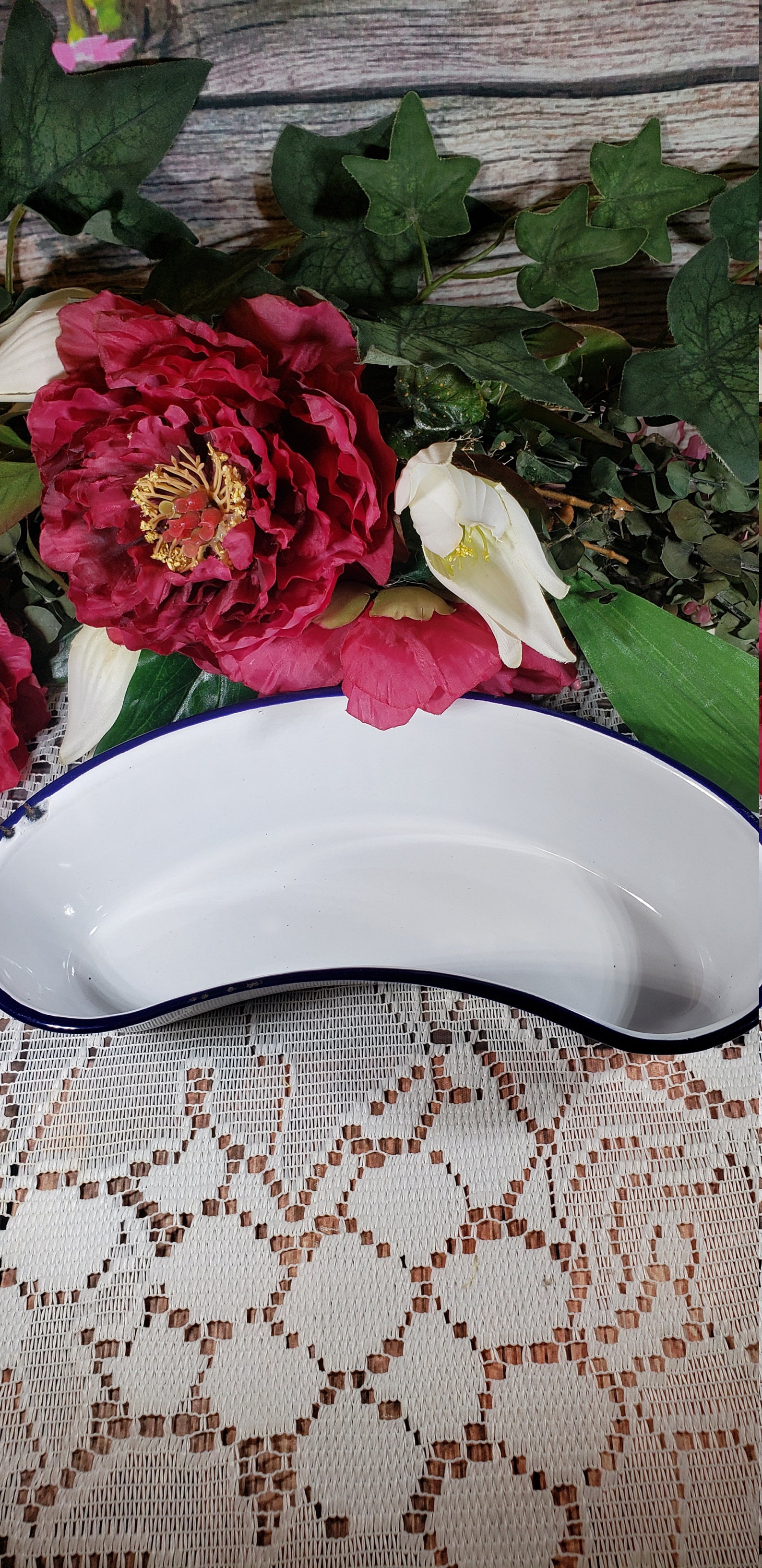 Vintage Cesco Enamel Kidney Shaped Tray / Dish Hospital Ware Etsy