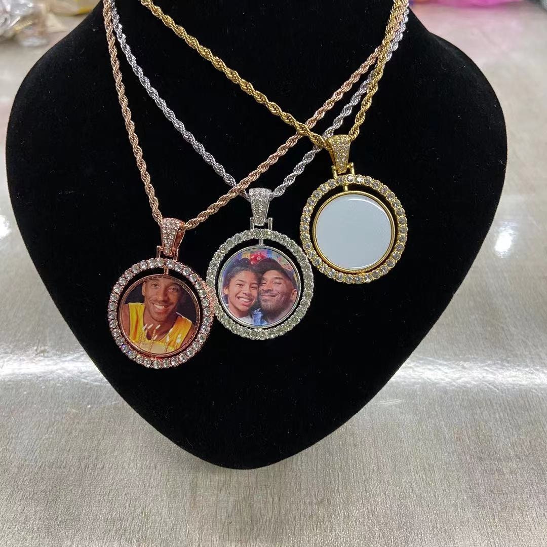 Sublimation Necklace /pendant/gold Sublimation Necklace/ Blank Sublimation  Pendants/silver Sublimation Necklace 