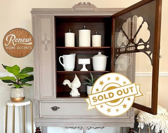 SOLD! Refinished Antique Navy Drexel Cabinet **do Not Purchase