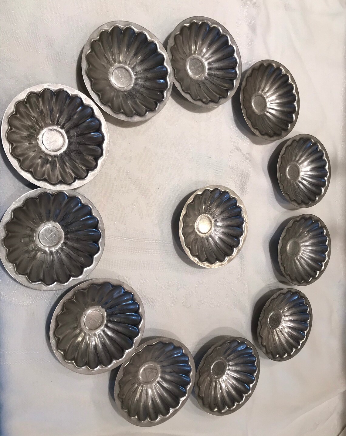 Vintage fluted tart tins 12 Etsy