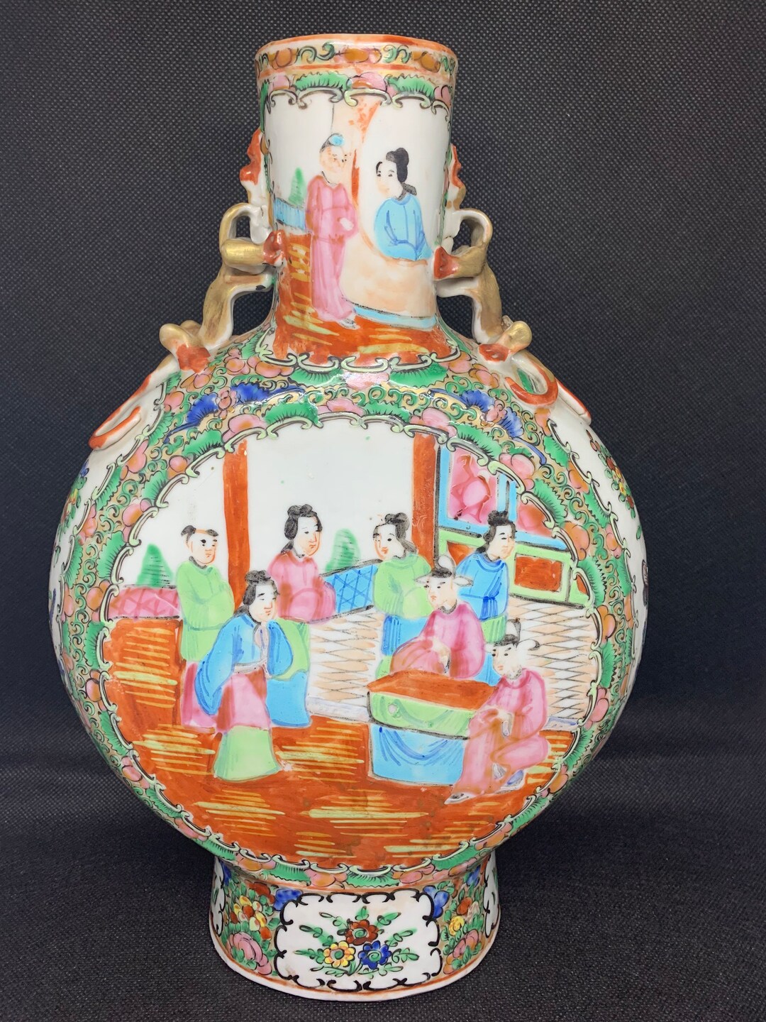 Moon Vase Antique Chinese Vase Etsy