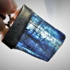Great kyanite chain pendant sterling silver, healing stone, birthstone, gemstone, energy stone, chakra chain, silver jewelry, gift idea