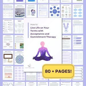 ACT the Ultimate MEGA Resource Bundle 83 Pages Interactive Fillable PDFs for Therapists and Coaches great for online sessions image 7