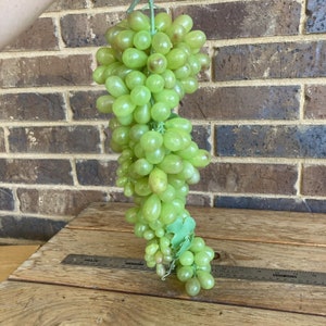 Künstliche Weintraube, grüne Trauben, 45,7 cm langer Strang, künstliche Früchte Bild 2