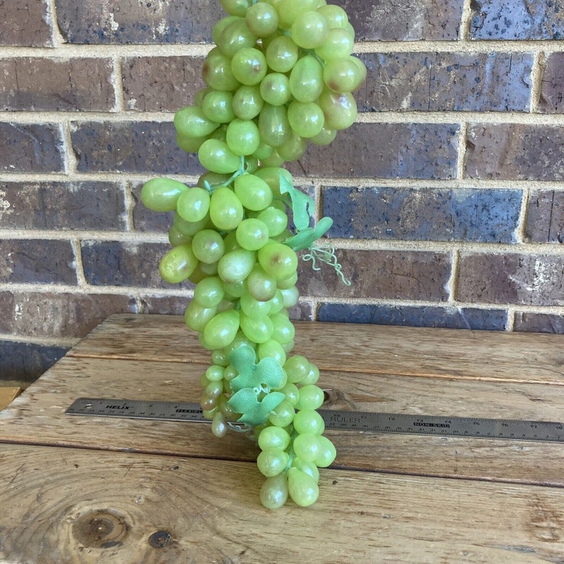 Künstliche Weintraube, grüne Trauben, 45,7 cm langer Strang, künstliche Früchte Bild 3