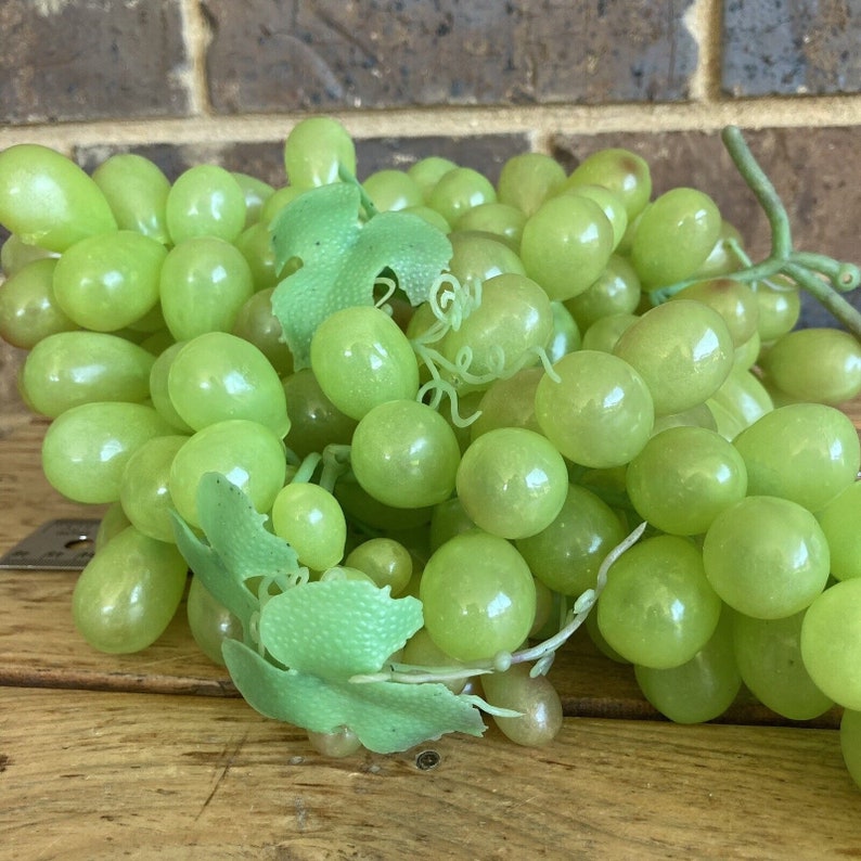 Künstliche Weintraube, grüne Trauben, 45,7 cm langer Strang, künstliche Früchte Bild 4