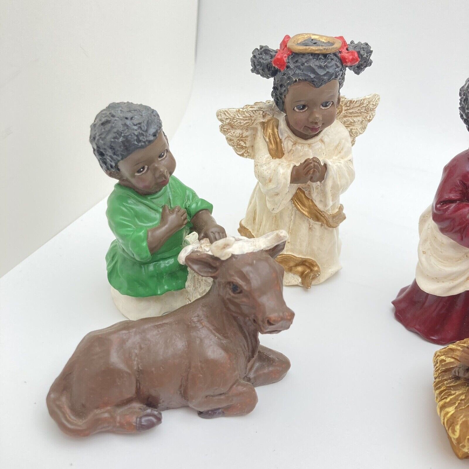 VTG Dillards Trimmings Nativity Set Set of 10 Resin Figures Etsy