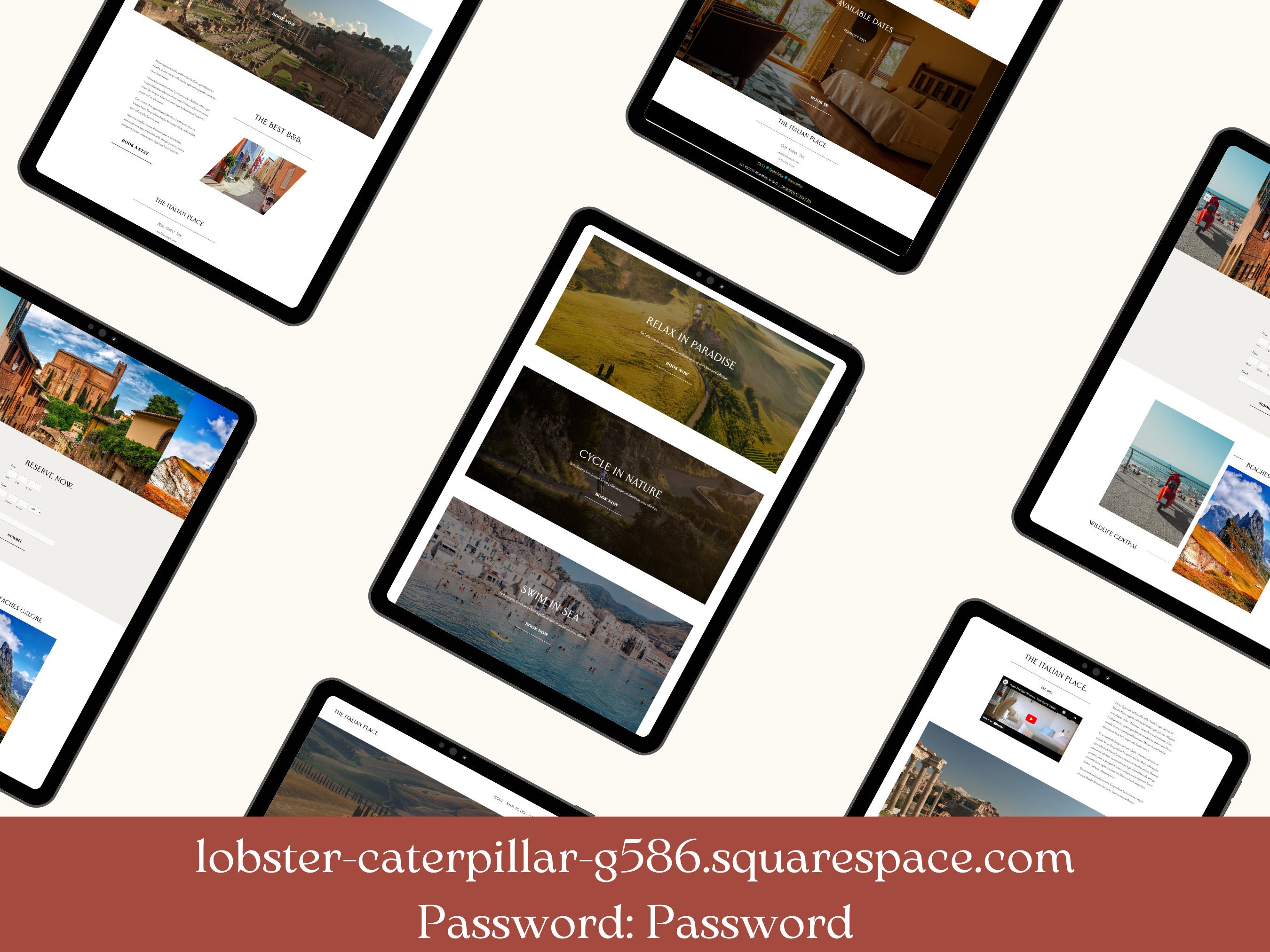 Air Bnb Squarespace Template Easy to Install site for B&b's, Hotels
