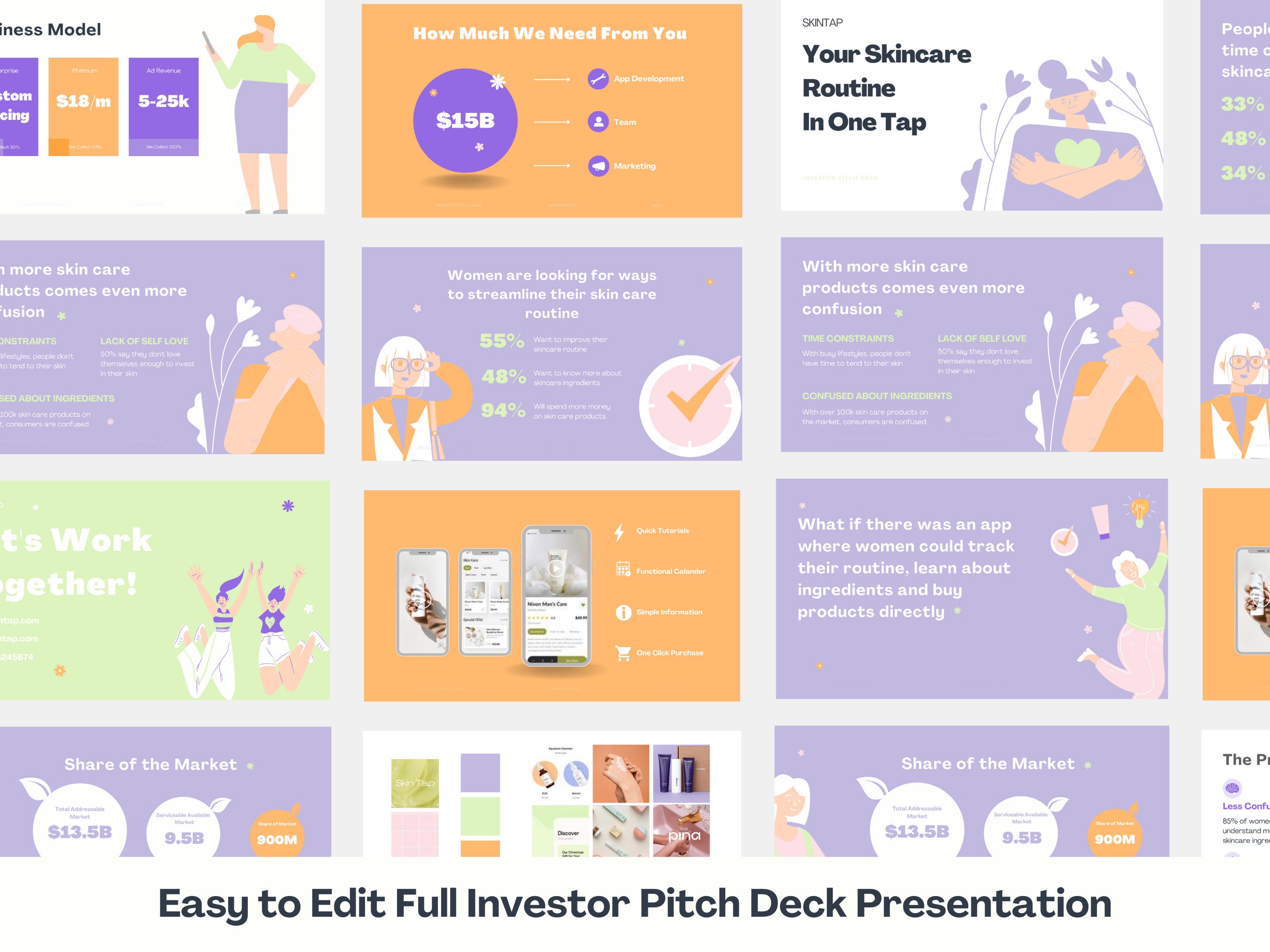 Canva Presentation Template Investor Pitch Deck Editable & Customisable ...