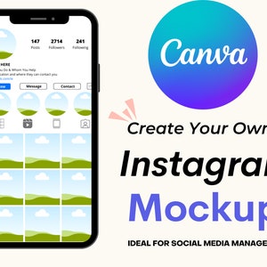 Instagram Template Mock-up | Social Media Manager Template | Instagram Layout | Canva Template