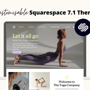 Yoga Studio | Yoga Teacher | Premade Website | Squarespace 7.1