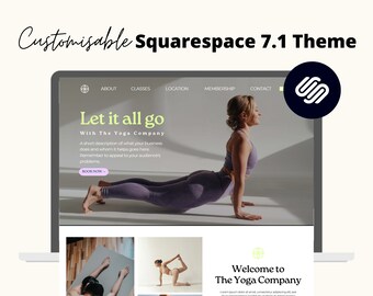 Yoga Studio | Yoga Teacher | Premade Website | Squarespace 7.1