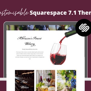 Winery / Off-Licence - Squarespace 7.1 Website Template